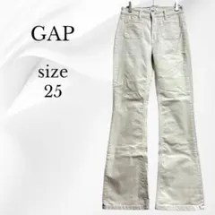 ギャップ GAP デニム (25インチ) 白 コーデュロイ