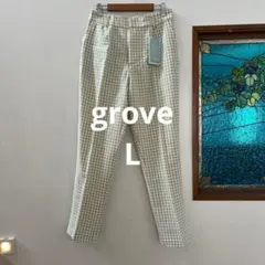 grove シルエットにこだわったこだわった定番パンツ　L グリーンカラーのサムネイル