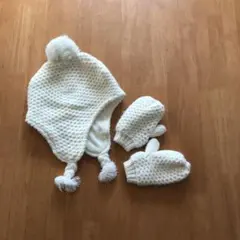 オールドネイビー　ベビー　帽子と手袋のセット