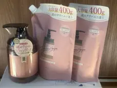 coconeクレイクリームシャンプー スムースボトル&詰め替え2個セット