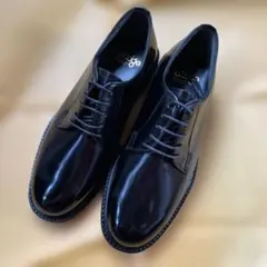 黒のレースアップドレスシューズ　24.5cm メンズ