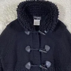 【極美品】シャネル ニット カーディガン トグルボタン ココマーク ブラック