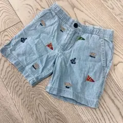 POLO RALPH LAUREN 刺繍デニムハーフパンツ 3T