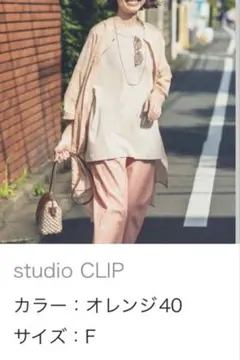 スタディオクリップ シアーチュニック オレンジ　サイズフリーのサムネイル