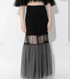 melt the lady フリル付きロングスカート