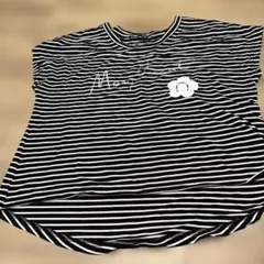 MARY QUANT ボーダー Tシャツ デイジー刺繍