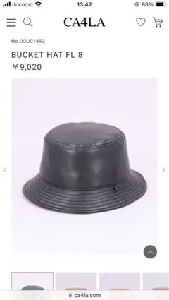 美品CA4LAバケットハットBUCKET HAT FL 8