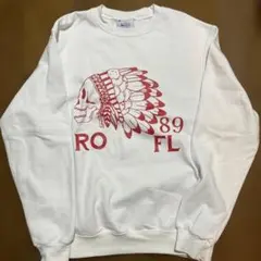 チャンピオン インディアン ホワイト スウェットトレーナー