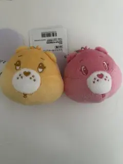 ★ ケアベア　チャーム付きフェイス　マスコットキーチェーン　2種セット