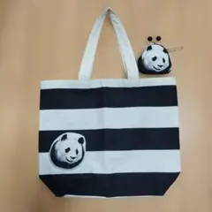 パンダトートバッグ　がま口財布