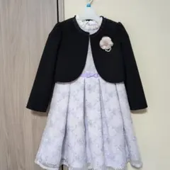 petit main フォーマル レースワンピース+ノーカラージャケット