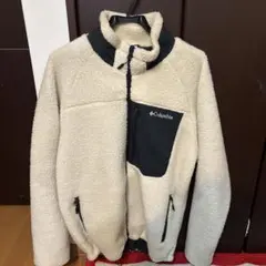【美品】Columbiaフリースジャケット アイボリー ボアジャケットコロンビア