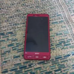BASIO スマートフォン 本体 レッド
