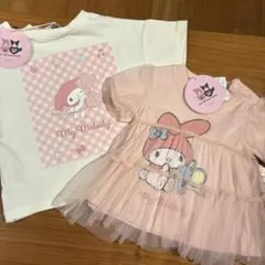 新品　80cm My Melody フリル付きTシャツ ピンク　サンリオ