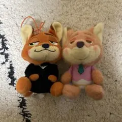 ズートピア2 ニックワイルド ぬいぐるみ2個セット