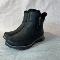 SKECHERS（24cm）ムートンブーツ/ショートブーツ/黒/ボアのサムネイル