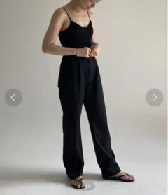 ENOF BASIC STRAIGHT PANTS ブラック/横S + 縦M