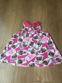 ◼️美品◼️ヒステリックミニ　ヒスミニ  110 ワンピース　ピンク　トランプ柄