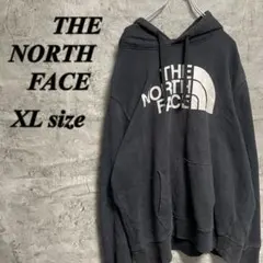 ザノースフェイス　プルオーバー　パーカー　ブラック　古着　XL