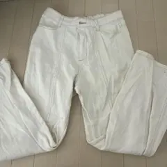 ホワイト ハイウエスト デニムパンツのサムネイル