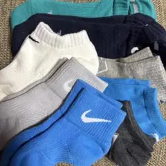 NIKE.adidas.PUMAレディーススポーツ用ソックス8足(サイズM,S)