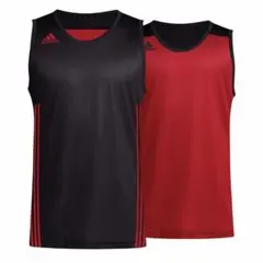 adidas タンクトップ 黒/赤 リバーシブル 6XO