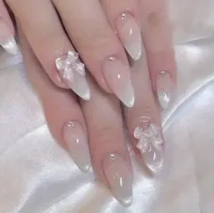 【30枚セット】ネイルチップ マグネット風 ワンホン 韓国 オフィスネイル