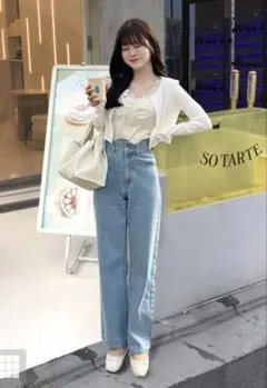 グレイル　GRL ウエストウェーブデザインデニムパンツ［gn290］のサムネイル