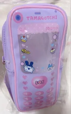 新品❇︎たまごっち　ガラケー型ポーチ　しまむら　ポーチ　みみっち