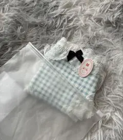 水色ギンガムチェックショーツ Mサイズ新品未使用品