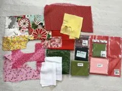 京ちりめん　はぎれ　クラフトクロス　生地　まとめ売り