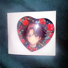 にじさんじ Rose Valentine ハート型缶バッジ 三枝明那