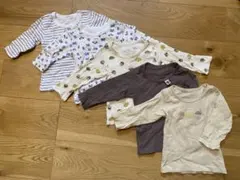ベビー肌着 長袖 5枚セット 95cm以下