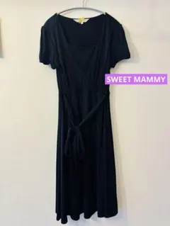 美品 SWEET MAMMY 授乳ワンピ 結婚式 お宮参り