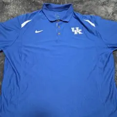 Nike Dri-FIT 青 ポロシャツ