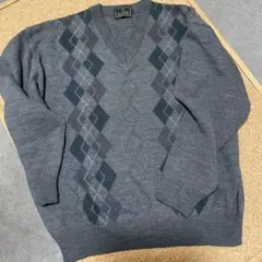 ST.CAROL‼️長袖 アーガイル柄 Vネック ニット セーター‼️サイズ L‼️