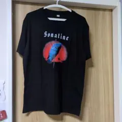 Sonatine北野武 プリントTシャツ ブラック