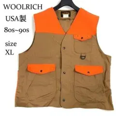 80s Woolrich ウールリッチ ハンティングベスト 総柄 - メルカリ