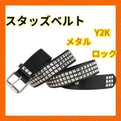 男女兼用! スタッズベルト Y2K メタル 腰元をオシャレに✨️のサムネイル