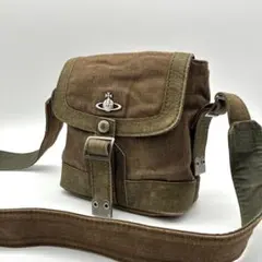 Vivienne Westwood ショルダーバッグ カーキキャンバス Y2K