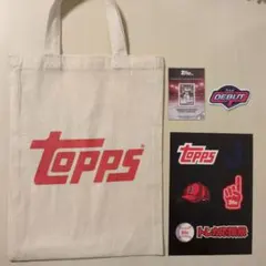 Topps トレカ応援祭 トートバック ステッカー ワッペン 広告カード