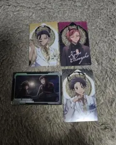 桃源暗鬼 天使と悪魔 クリアカードvol.2 淀川 花魁坂 無陀野 4枚セット