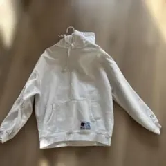 Champion ホワイト フード付きパーカー　XL