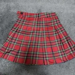 SHEIN 赤チェックスカート