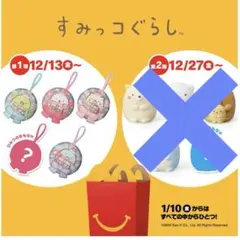 マクドナルド　ハッピーセット　すみっコぐらし　オーナメント　マスコット4個セット
