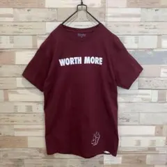 Champion チャンピオン Tシャツ バックプリント 厚手 ロゴ エンジ