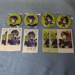 伊波ライ缶バッチとカードのセット