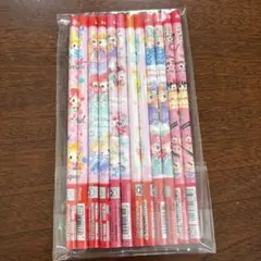 未使用、ディズニープリンセス、赤鉛筆、12本セットのサムネイル