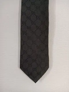 【美品】GUCCI グッチ ネクタイ GG キャンバス ブラック ジャカード 美品】 GUCCI グッチ ネクタイ GG キャンバス ブラック ジャカード