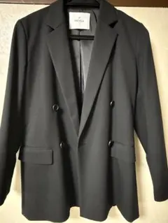 MOGA ブラック ダブルブレストジャケット 1280